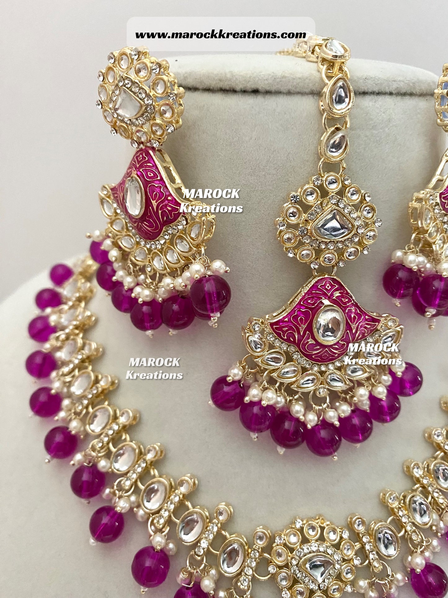 Myra Kundan Meenakari Necklace/Choker set