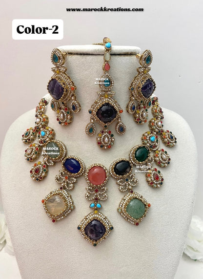 Niharika Sabyasachi inspired Premium Quality Kundan statement choker/necklace set