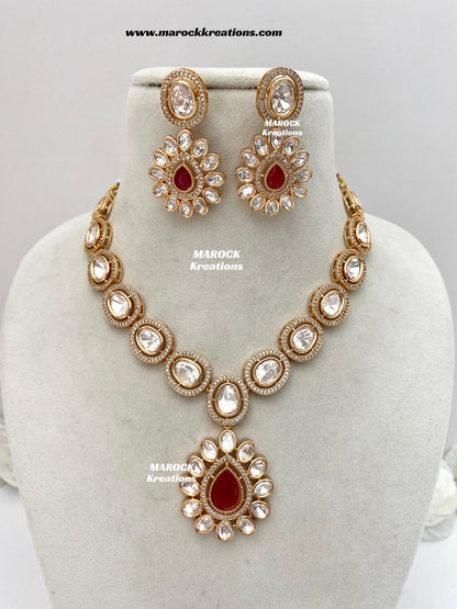 Mariam Tyani inspired Premium Quality Kundan Necklace set
