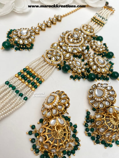 Shaneel Premium quality Kundan Choker set