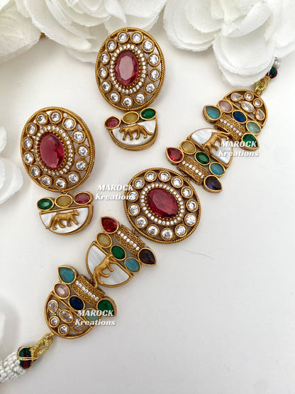 Sabyasachi inspired Kundan Statement choker set