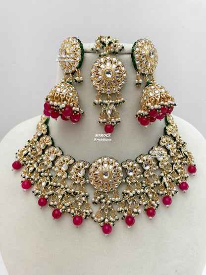 Premium Quality Thappa Kundan Statement Necklace sets