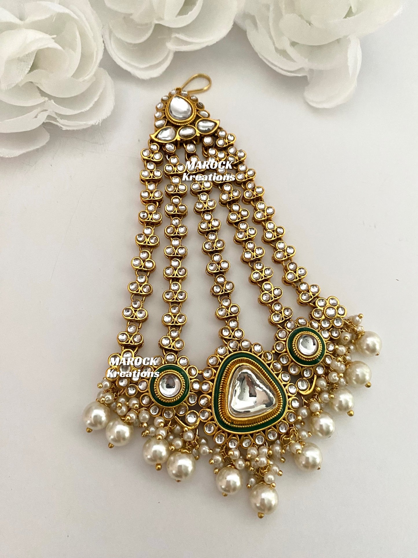 Oversized Kundan Jhoomer/Passa