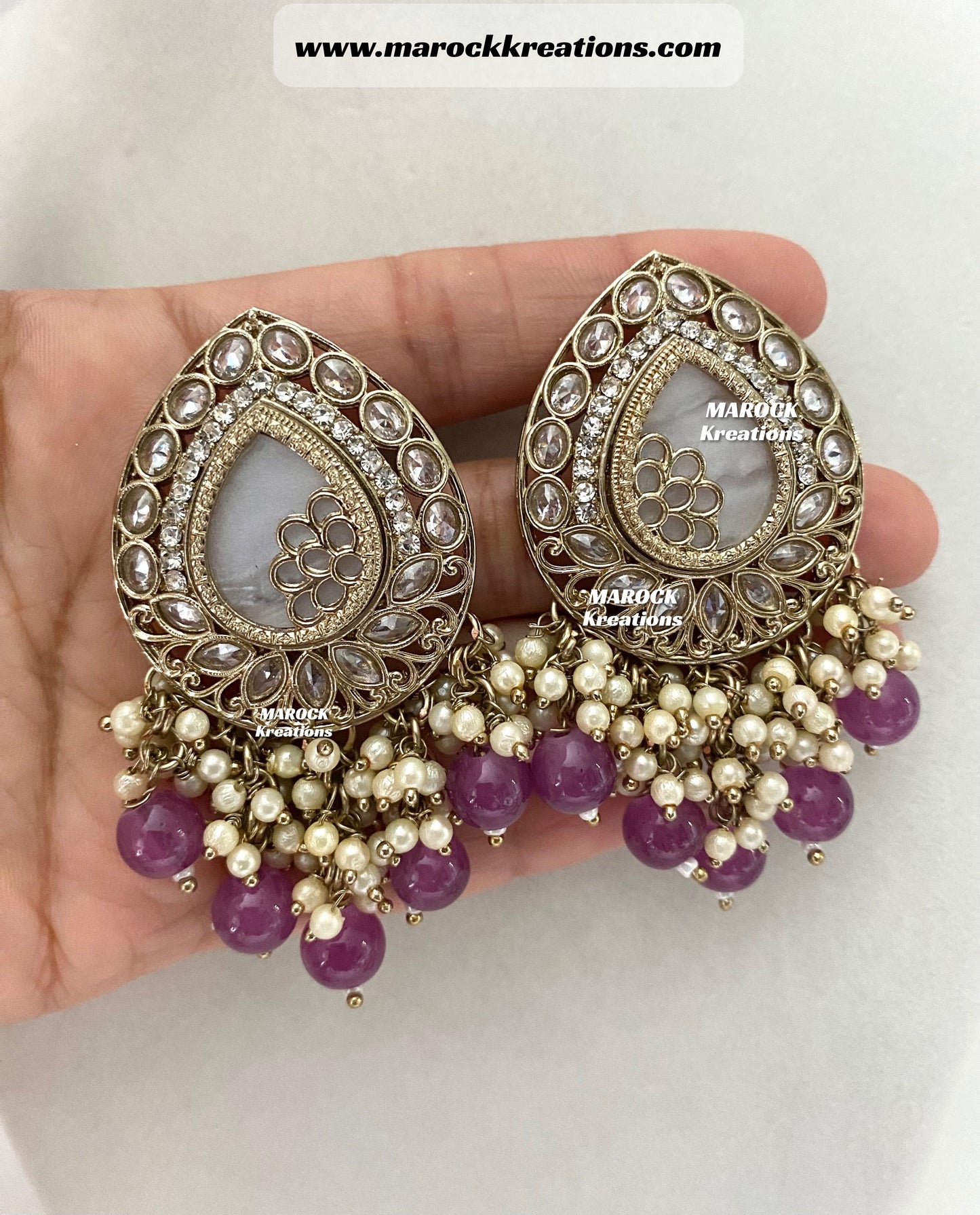 Belle Polki Statement Earrings