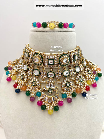 Mehak Premium Quality Kundan Statement Necklace set