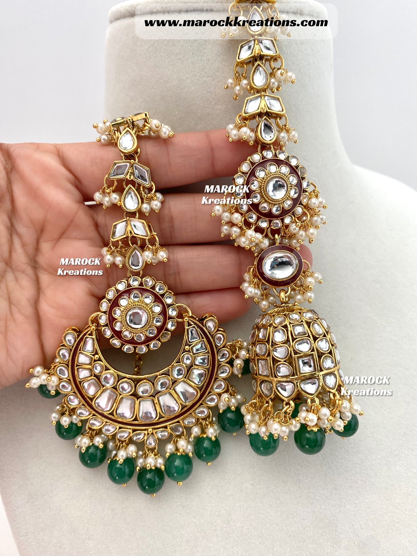 Mehak Premium Quality Kundan Statement Necklace set