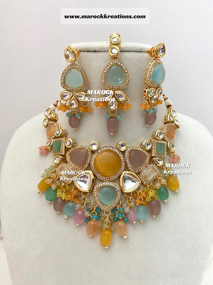 Kundan Statement Necklace set