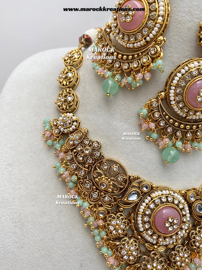 Kavitha Premium Quality Kundan Statement Necklace set
