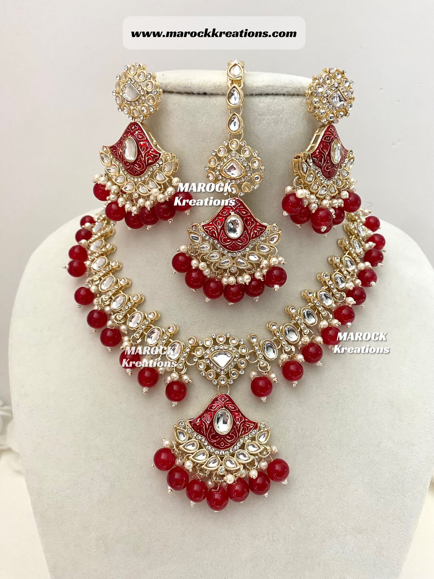 Myra Kundan Meenakari Necklace/Choker set