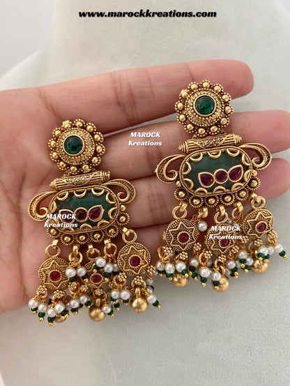 Jayna Premium Quality Gold plated exclusive heritage Rani haar set