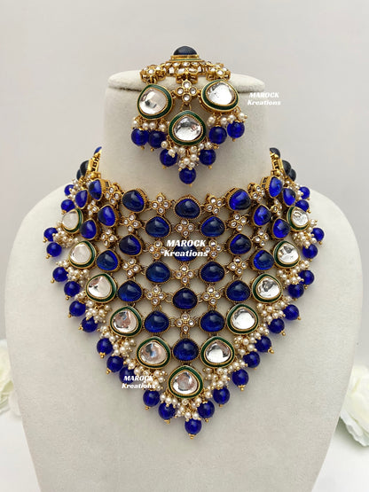 Connie Premium Quality Statement Kundan Necklace/Bridal set