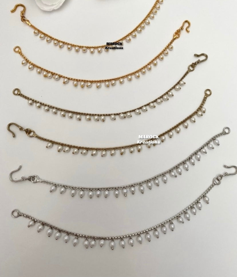 Single layer pearls Saharey/Ear chains