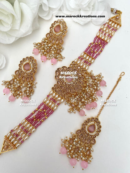 Gold Polki Choker set