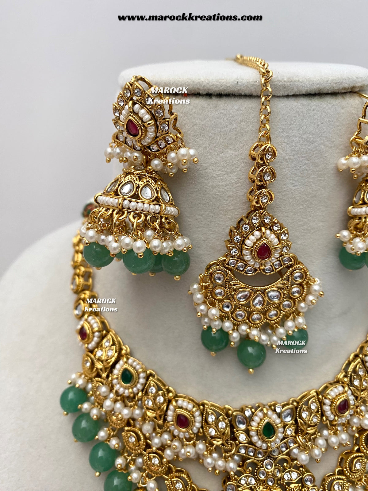 Danisha Premium Quality Kundan Statement necklace set