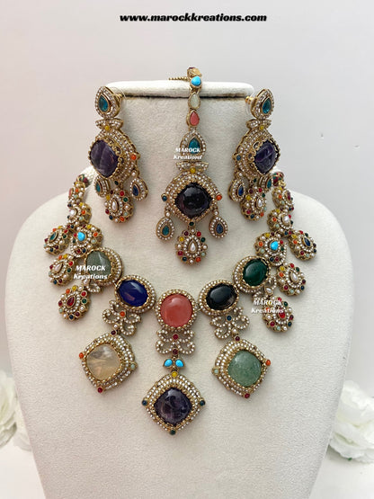 Niharika Sabyasachi inspired Premium Quality Kundan statement choker/necklace set