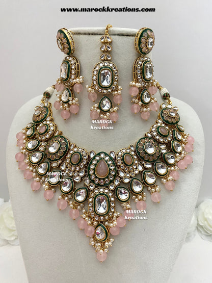 Premium Quality Kundan Statement Necklace set