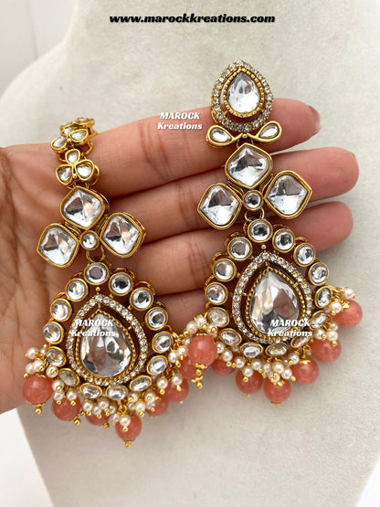 Ruhi Premium Quality Statement Kundan Necklace/Bridal set