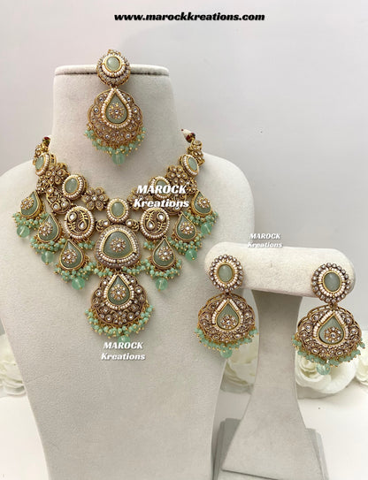 Rufsana Sabyasachi inspired Premium Quality Kundan statement necklace set