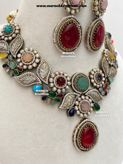 Angela Sabyasachi inspired Premium Quality Moissanite Kundan Necklace set