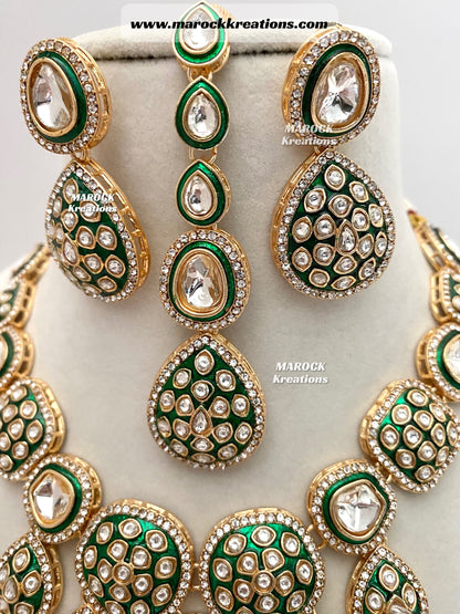 Rubina Bollywood style Premium Quality Kundan exclusive Necklace set