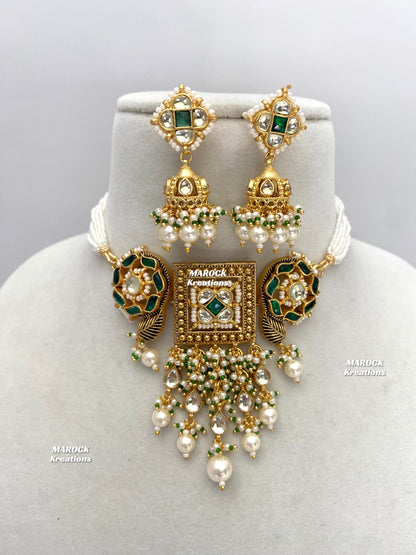 Ashna Paachi Kundan Gold plated exclusive choker set