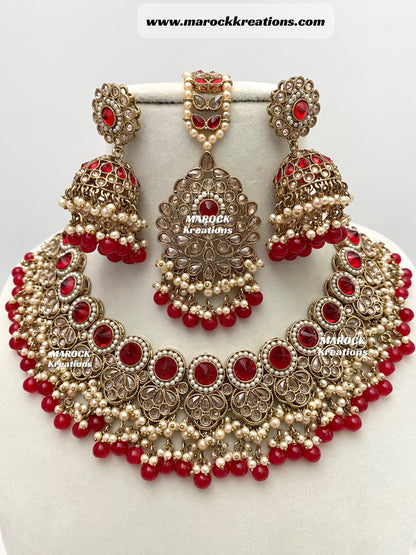 Aalia Antique Polki Necklace set