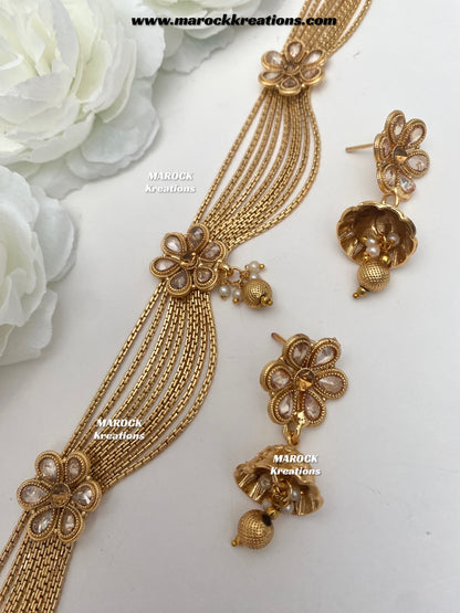 Nazia Premium Quality Gold plated choker set