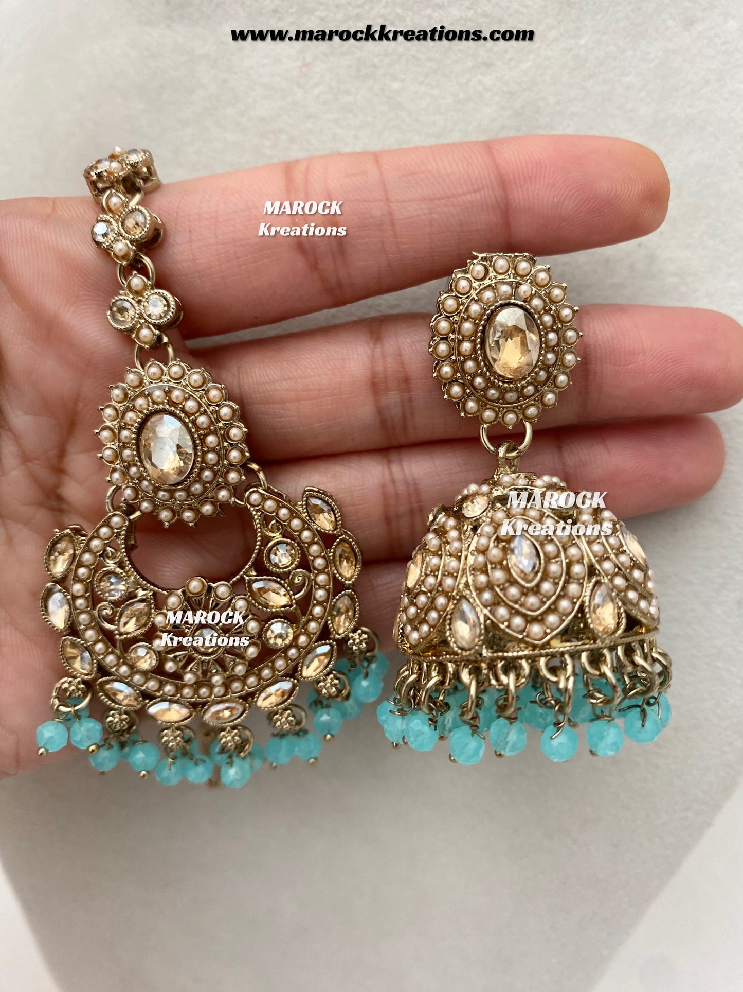 Shaya Antique Gold Polki waterfall Choker set