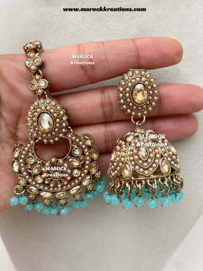 Shaya Antique Gold Polki waterfall Choker set