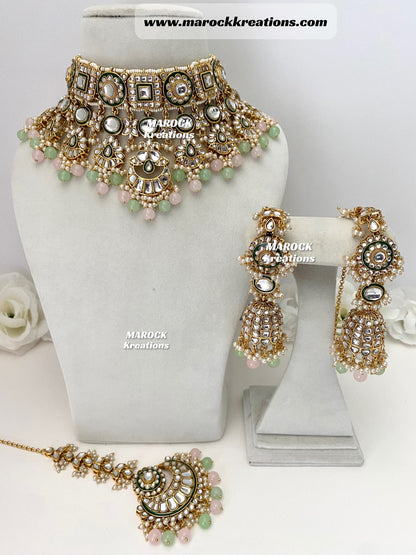 Mehak Premium Quality Kundan Statement Necklace set