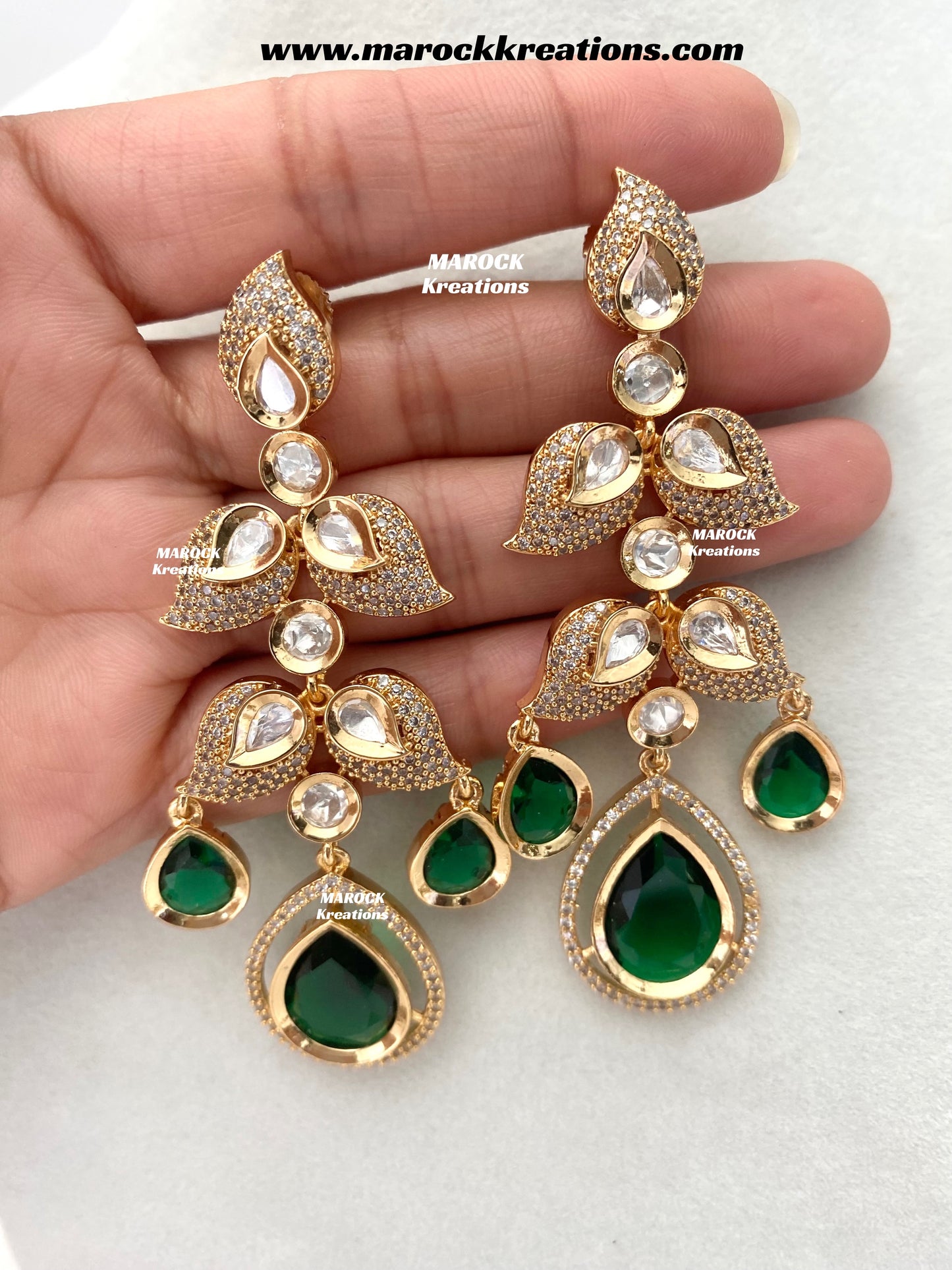 Swapna Premium Quality Tyani inspired Gold plated statement necklace set