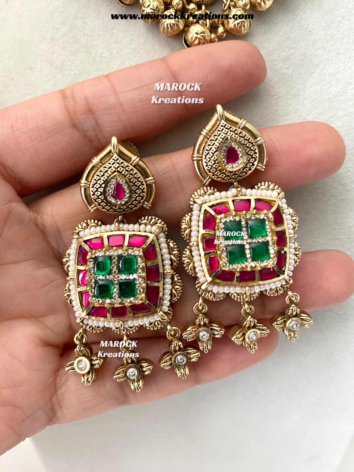 Ashifa Premium Quality Gold Plated Rajwadi choker set
