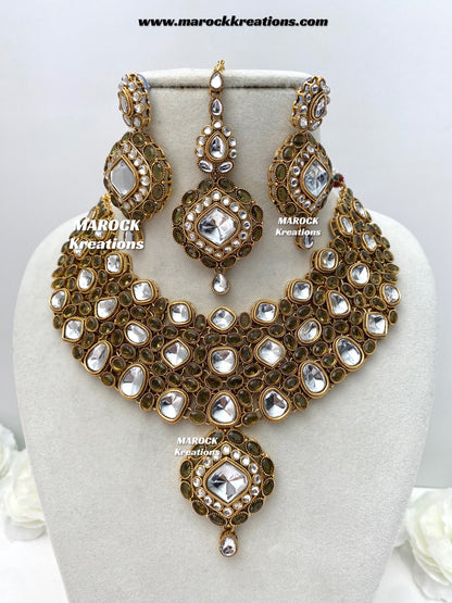 Roksana Sabyasachi inspired Premium Quality Kundan Statement Necklace set