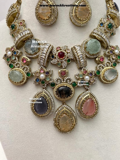 Christy Sabyasachi inspired Premium Quality Kundan statement necklace set