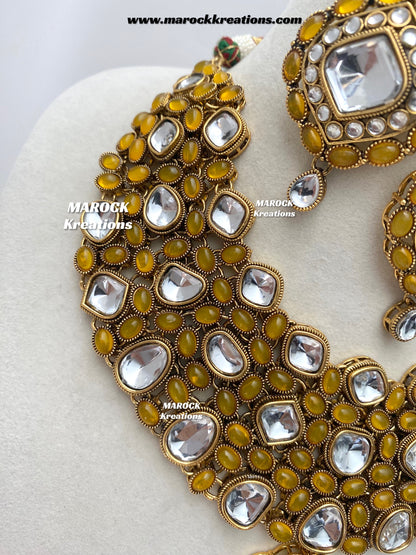 Roksana Sabyasachi inspired Premium Quality Kundan Statement Necklace set