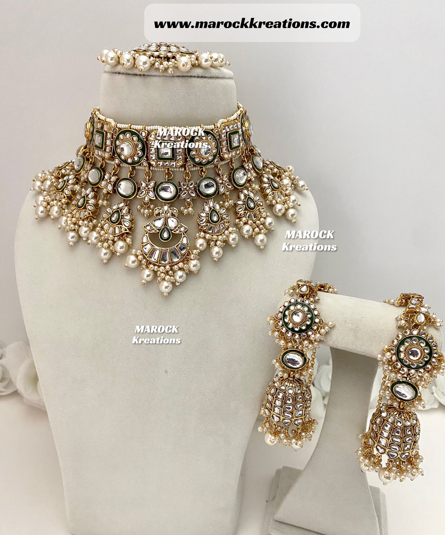 Mehak Premium Quality Kundan Statement Necklace set