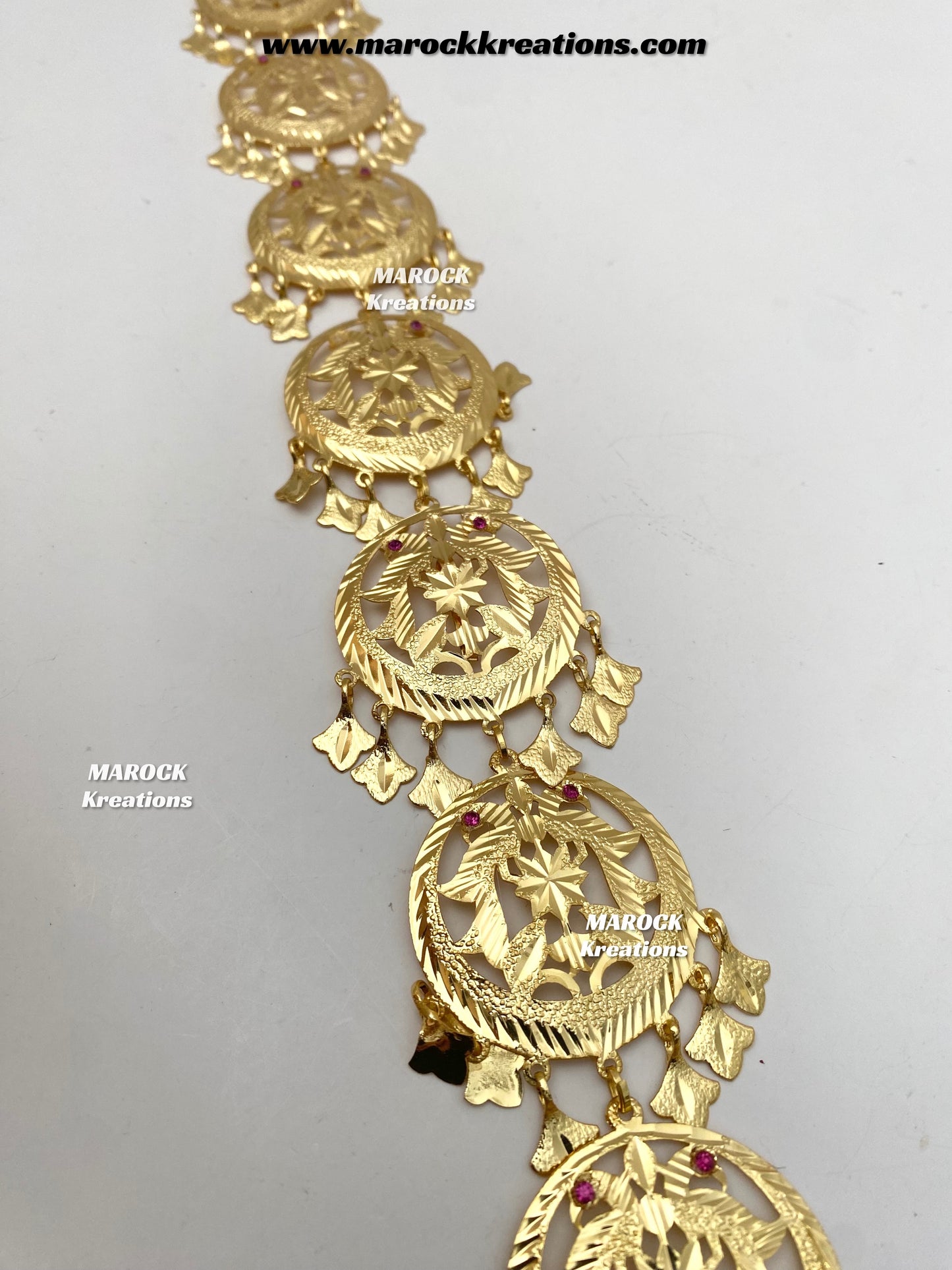 Gold plated Jadau Braid Jewelry/Choti