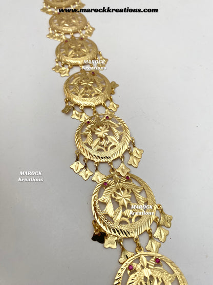 Gold plated Jadau Braid Jewelry/Choti