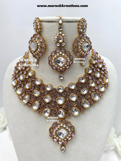 Roksana Sabyasachi inspired Premium Quality Kundan Statement Necklace set
