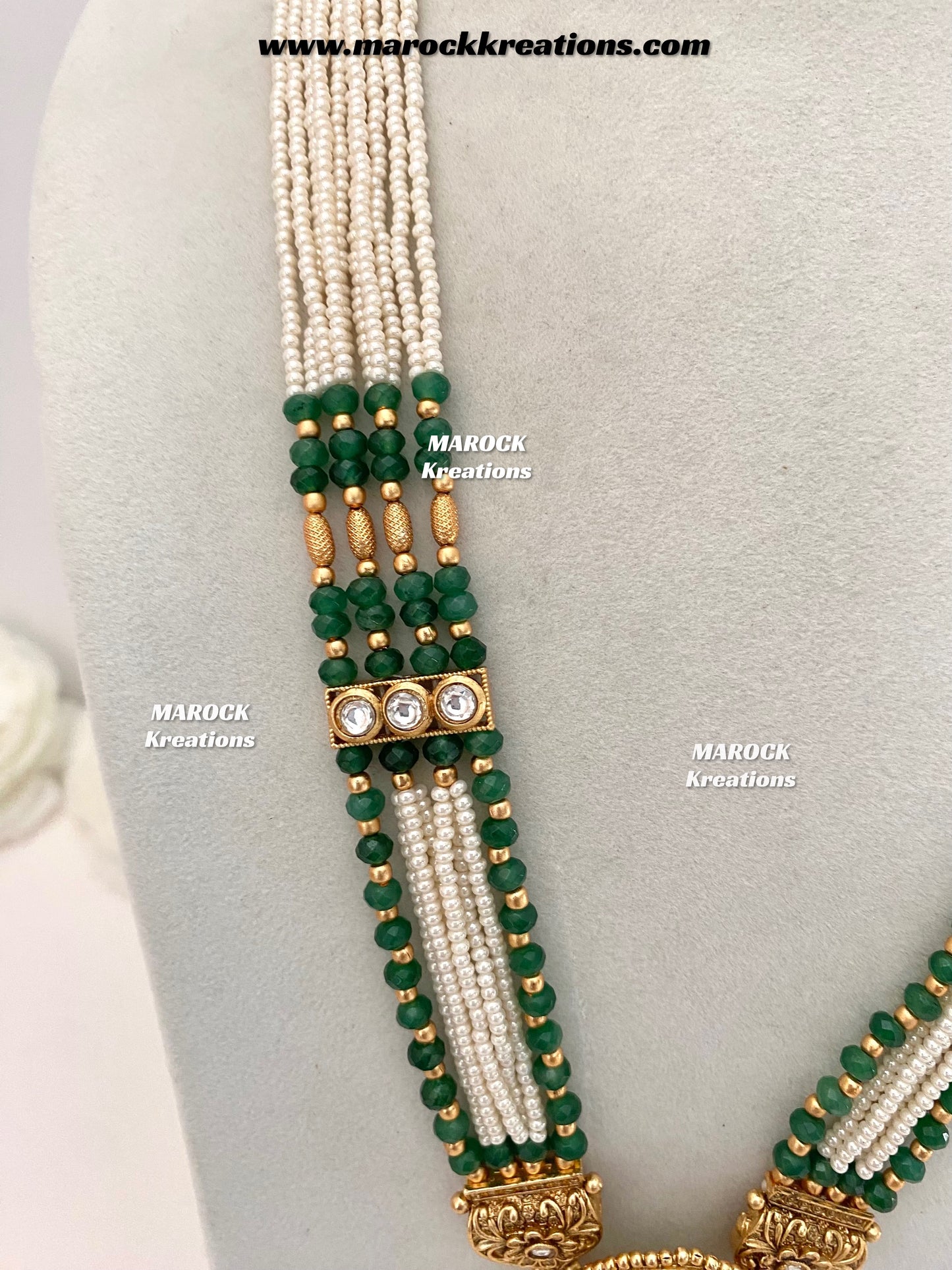 Anisa Premium Quality Gold plated exclusive heritage Rani haar set
