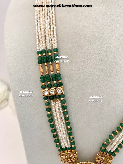 Anisa Premium Quality Gold plated exclusive heritage Rani haar set