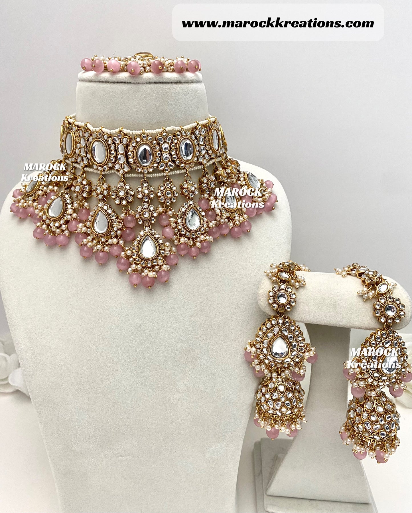 Reet Premium Quality Kundan Statement Necklace set/Bridal set