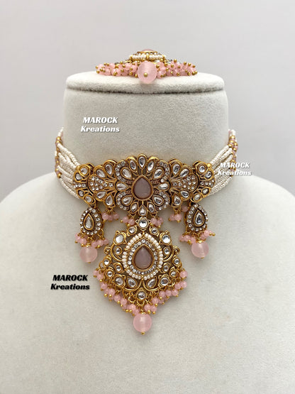 Mahima Premium Quality Kundan Choker set