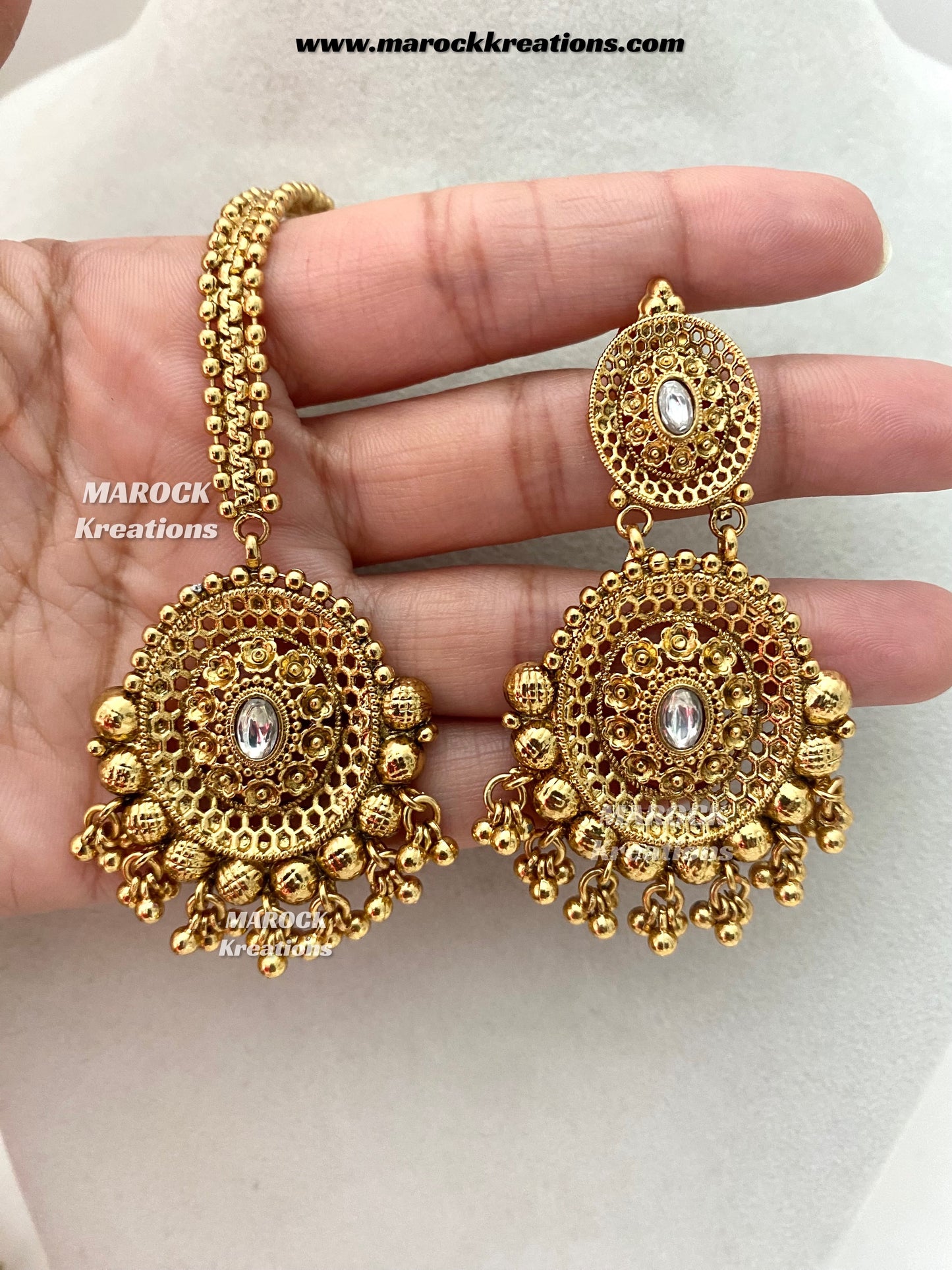 Sadia Premium Quality Gold plated statement choker set