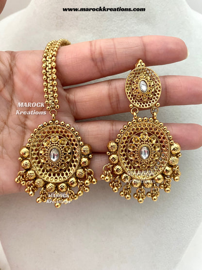 Sadia Premium Quality Gold plated statement choker set