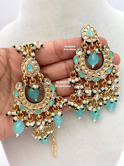 Premium Quality Thappa Kundan Statement Necklace set