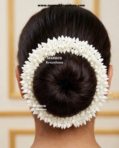 Artificial Jasmin scented Bun Gajra- 17 inches (approx.)