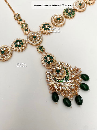 Farah Premium Quality Kundan Bridal set/Indian bridal jewelry