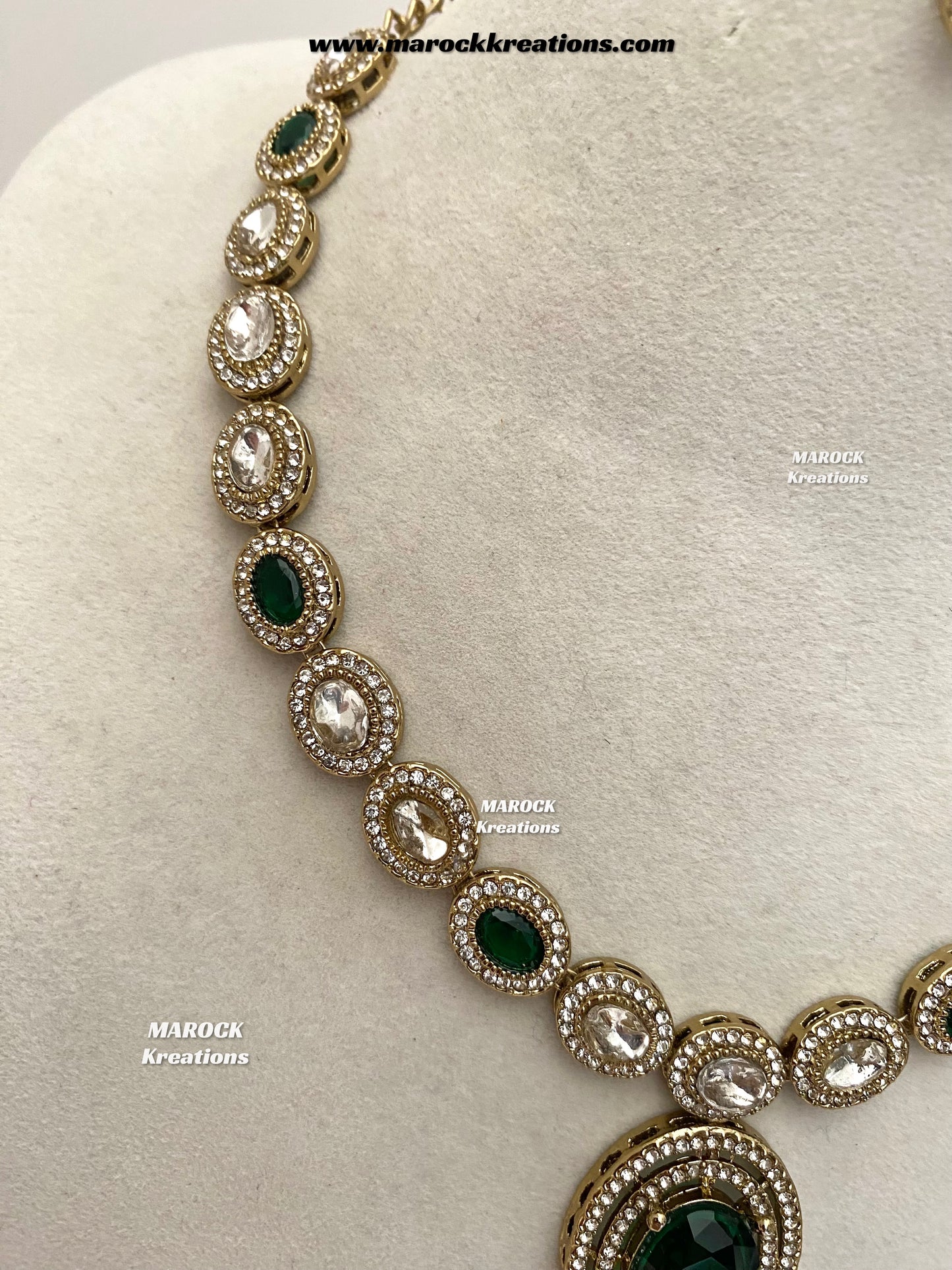 Raveen Premium Quality Kundan Necklace set