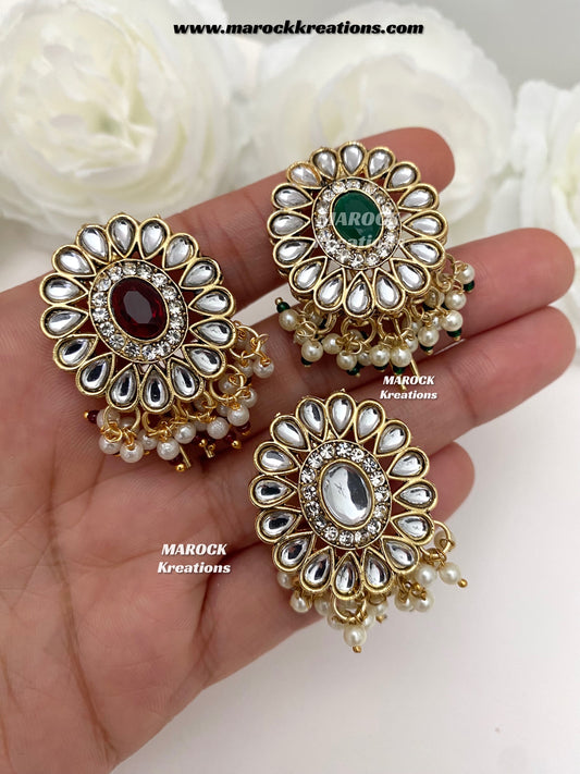 Kundan hair pins/Braid and bun pins